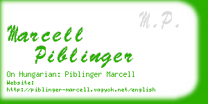 marcell piblinger business card